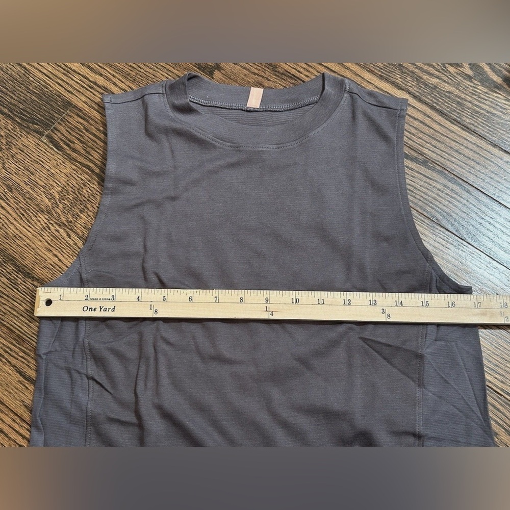 Lunya Womens Cool Panel Sleeveless Maxi Dress Grey Pockets XS - Picture 13 of 16